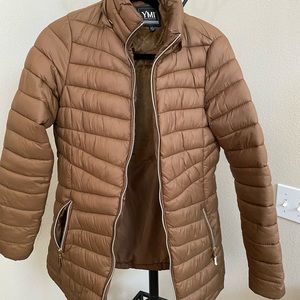 Brown YMI puffer jacket